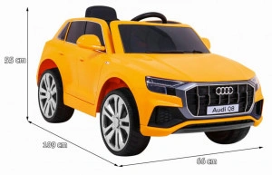Masinuta-Electrica-cu-acumulator-pentru-copii-NOVOKIDS-Audi-Q8-Lift-Roti-din-Cauciuc-EVA-3-8-ani-Usi-cu-deschidere-Baterie12V-2-Viteze-lungime-109-cm-2-motoare-390-W-Portocaliu-Gold_6