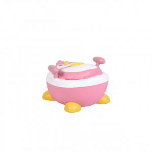 Olita-2-in-1-pentru-copii-NOVOKIDSÂª-Happy-Penguin-Vas-detasabil-Plastic-non-toxic-Model-Pinguin-Roz