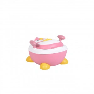 Olita-2-in-1-pentru-copii-NOVOKIDSÂª-Happy-Penguin-Vas-detasabil-Plastic-non-toxic-Model-Pinguin-Roz