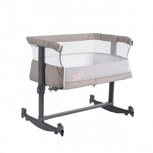 Patut-copii-transformabil-in-balansoar-bebe-NOVOKIDS-Babies-Design-modern-Co-Sleeper-Dimensiuni-90X55X80-cm-5-trepte-de-inaltime-Saltea-inclusa-Cadru-aluminiu-Crem