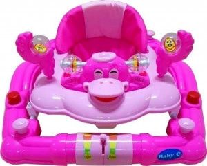 Premergator-cu-sistem-de-balansare-Baby-Care-H914-roti-din-silicon-cu-melodii-Ratusca-Pliabil-ROZ_1