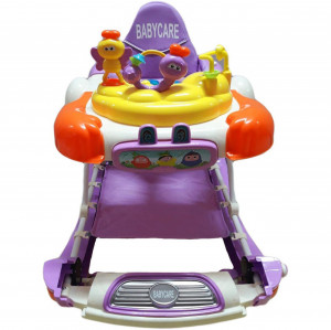 Premergator-cu-sistem-de-balansare-Reglabil-in-3-Trepte-Baby-Care-Iepuras-8-Roti-Pliabil-Cu-Melodii-Mov_1
