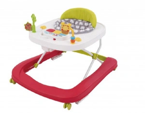 Premergator Premium 2 in 1 NOVOKIDS™ Little Giraffe Walker, Reglabil in 3 trepte de inaltime, Transformabil in antemergator, Roti silentioase, Cu melodii, Animalute, Pliabil, Multicolor
