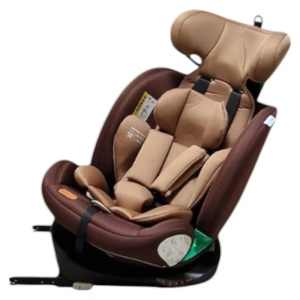 Scaun Auto cu Isofix Baby Care™ HD18, Cu rotire 360 grade, Omologare R-129 i-Size, 0-36 kg, Tetiera reglabila, Transformabil in scoica auto, Sistem de prindere in centura de siguranta, Husa detasabila, Maro Bej - Img 3