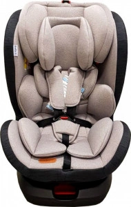 Scaun Auto cu Isofix Baby Care™ Motion Seat, Rotire 360°, 0-36 kg, Tetiera reglabila, Transformabil in scoica auto, Omologare R-129 i-Size, Centura in 5 puncte, Gri cu Negru