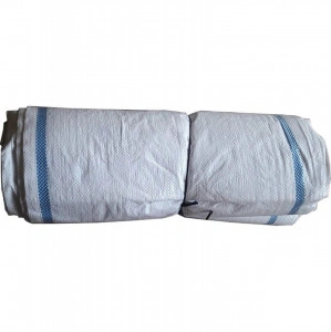 Set 100 saci rafie pentru cereale, fructe, legume si moloz, dimensiune 50X100 cm, Alb