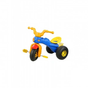 Tricicleta cu pedale pentru copii si bebe MINIKID®, Stabilitate Marita, Pentru Interior si Exterior, Multicolor