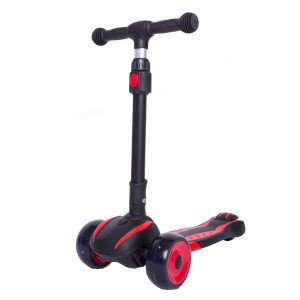 Trotineta-copii-cu-roti-luminoase-din-silicon-NOVOKIDS-Bumble-cu-melodii-si-lumini-3-roti-pliabila-maner-reglabil-pe-inaltime-maxim-50-kg-stabilitate-mare-design-modern-Negru_1