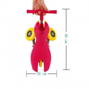 Trotineta-pliabila-pentru-copii-NOVOKIDS-Scuttle-Bug-Cadru-metalic-1-4-ani-maxim-20-kg-3-roti-din-silicon-Stabilitate-mare-Roz_3