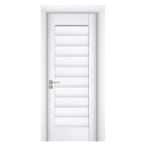 Usa Interior din MDF Novo Doors ND01 LUX PREMIUM, Cadru din Lemn Masiv, KIT COMPLET, Toc Reglabil de 10 CM INCLUS, Plinta pe Ambele Parti