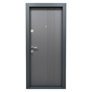 Usa metalica de apartament cu izolatie si vizor Novo Doors First Class NDS30, Deschidere Stanga Dreapta, Dimensiune 200X88 cm, Tabla 12 mm, Kit complet, Gri antracit