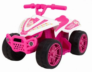 ATV Electric cu acumulator pentru copii NOVOKIDS™ Mini Monster , Lungime 70 cm, 3-6 ani , Max 30 kg , 6V, Roz