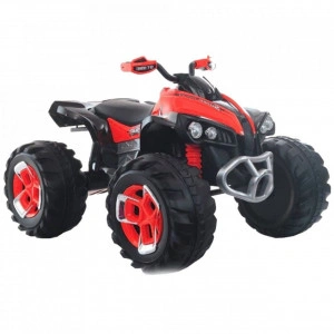 ATV-Electric-cu-acumulator-pentru-copii-NOVOKIDS-Mountain-Rider-Cu-telecomanda-Faruri-luminoase-fata-spate-3-8-ani-max-30-kg-12V-Mp3USB-2-Viteze-Lungime-103-cm-2-motoare-Rosu-cu-Negru_2