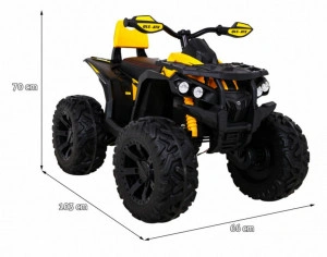 ATV-Electric-cu-acumulator-pentru-copii-NOVOKIDS-PowerQuad-PRO-Cu-melodii-si-lumini-Lungime-103-cm-3-8-ani-Max-35-kg-Roti-EVA-12V-4-motoare-Negru-cu-Galben_3