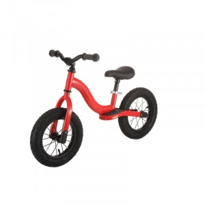 Bicicleta pedagogica fara pedale pentru copii NOVOKIDS™ Splend'Or Balance Bike 120, Cu roti gonflabile din cauciuc de 12" inch, 1-5 ani, Maxim 30 kg, Cadru otel, Roti din spuma cauciucata EVA, Ghidon si sa reglabile pe inaltime, Rosu - Img 2