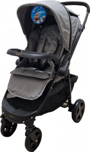 Carucior-nou-nascuti-2-in-1-BABY-CARE-PRO-SK10-Maner-reversibil-Spatar-reglabil-in-3-trepte-Frana-picior-Pliabil-Gri-Jeans_2