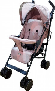 Carucior-sport-tip-umbrela-Baby-Care-PRO-803-Spatar-reglabil-in-7-trepte-pozitie-somn-Amortizoare-Frana-picior-Pliabil-Crem_2