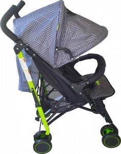 Carucior sport tip umbrela Baby Care™ PRO 803B , Spatar reglabil in 7 trepte, Pozitie somn, Amortizoare, Frana picior,Pliabil , Gri cu Imprimeu