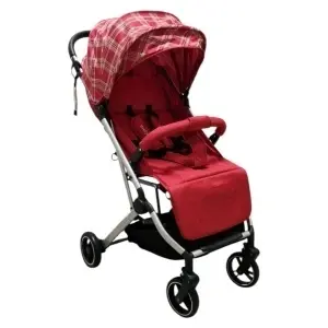 Carucior sport ultracompact pentru copii BABY CARE 311 Transformabil in troller, Spatar reglabil in 3 trepte, Pozitie somn, Rosu