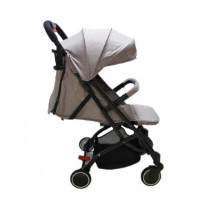 Carucior sport ultracompact pentru copii NOVOKIDS™ Baby C Trolley, Transformabil in troller, Spatar reglabil 3 trepte, Frana picior, Pliabil ,GRI
