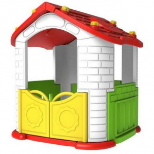 Casuta-de-joaca-3-in-1-Pentru-Copii-NOVOKIDS-My-Happy-Playground-Cu-Tobogan-si-Gard-Pentru-Interior-si-Exterior-Maxim-40-Kg-Loc-de-joaca-Multicolor_2