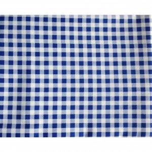 Fata de masa SAH alb si albastru CASA GINO , bumbac 100%, 125X140, masa 4 persoane