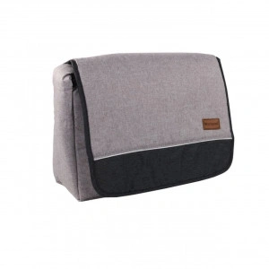 Geanta-bebe-NOVOKIDS-Maraya-PRO-Care-atasabila-la-carucior-Maner-detasabil-Capacitate-mare-dimensiuni-40X35X12-cm-Gri-cu-Maron