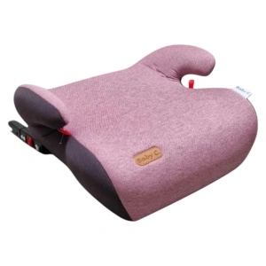 Inaltator auto cu Isofix Baby Care™ BS02P, 15-36 kilograme, Max 12 ani, Omologare R129 i-Size, Sistem de prindere in centura de siguranta, Husa detasabila si lavabila, Mov