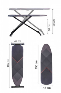 Masa-de-calcat-Premium-Harbinger-Alfboard-Pentru-fier-si-statie-de-calcat-Suprafata-de-calcare-43X150-cm-Inaltime-ajustabila-60-90-cm-Monobloc-Bumbac-100%-Prelungitor-incorporat-Multicolor_2