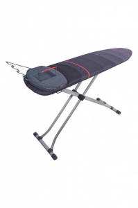 Masa de calcat Premium Harbinger® Ultraboard, Pentru fier si statie de calcat, Suprafata de calcare 43X150 cm, Inaltime ajustabila 60-90 cm, Monobloc, Bumbac 100%, Multicolor