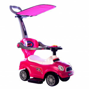 Masinuta-copii-si-bebe-NOVOKIDS-MegaCar-Plus-Cu-melodii-Maner-de-impins-pentru-parinti-detasabil-Copertina-de-protectie-detasabila-Functie-trotineta-fara-pedale-Pentru-interior-si-exterior-Roz