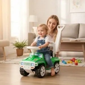 Masinuta-copii-si-bebe-NOVOKIDS-My-first-SUV-Car-XXL-Lungime-85-cm-Maner-de-impins-pentru-parinti-detasabil-Functie-trotineta-fara-pedale-Pentru-interior-si-exterior-Verde-5