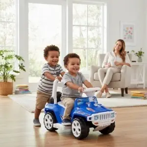 Masinuta-copii-si-bebe-NOVOKIDS-My-first-SUV-Car-XXL-Lungime-85-cm-Maner-de-impins-pentru-parinti-detasabil-Functie-trotineta-fara-pedale-Pentru-interior-si-exterior-Albastru-5
