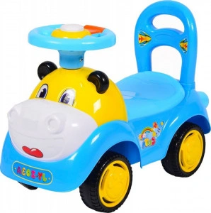 Masinuta-cu-functie-de-trotineta-fara-pedale-NOVOKIDS-Super-Hipo-Car-Cu-melodii-si-sunete-maxim-25-kg-Pentru-interior-si-exterior-Model-Hipopotam-Albastru