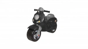 Motocicleta cu functie de trotineta fara pedale pentru copii NOVOKIDS™ Vespa Scooter Mini , Maxim 30 Kg, Cu roti late, Stabilitate mare, Negru