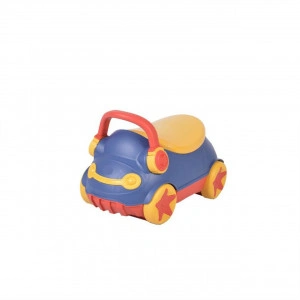 Olita 2 in 1 pentru copii NOVOKIDSª Mini Car , Cu functie trotineta, Vas detasabil, Plastic non toxic, cu capac , Model masinuta , Albastru