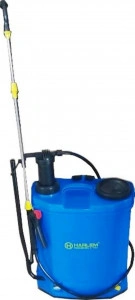 Pompa de stropit 2 in 1 HouseXL, Capacitate 16 L, Functie dubla, Cu acumulator si manual, Tija metalica, Vermorel, Albastru