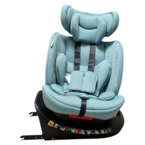 Scaun Auto cu Isofix Baby Care™ BS10P, Cu rotire 360 grade, Omologare R-129 i-Size, 0-36 kg, Tetiera reglabila, Transformabil in scoica auto, Sistem de prindere in centura de siguranta, Husa detasabila, Verde Turcoaz - Img 4
