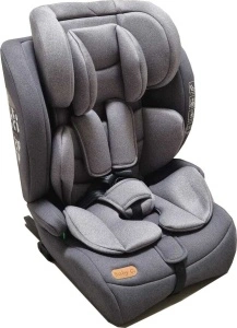 Scaun Auto cu Isofix Baby Care™ Safety Plus, Omologare R-129 i-Size, 9-36 kg, Tetiera reglabila, Sistem de prindere in centura de siguranta, Husa detasabila, Gri