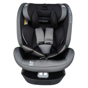 Scaun auto ISOFIX rotativ 360 NOVOKIDS Splendor HD-18 R129 i-Size 40-150 cm Gri 