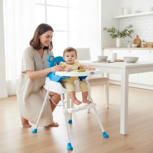 Scaun-de-masa-3-in-1-pentru-copii-si-bebe-NOVOKIDS-Teddy-Bear-transformabil-in-scaunel-copii-functie-inaltator-scaun-2-trepte-de-inaltime-sezut-comfortabil-masuta-detasabila-model-Ursulet-Albastru-2