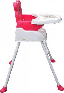 Scaun-de-masa-3-in-1-pentru-copii-si-bebe-NOVOKIDS-Teddy-Bear-transformabil-in-scaunel-copii-functie-inaltator-scaun-2-trepte-de-inaltime-sezut-comfortabil-masuta-detasabila-model-Ursulet-Roz_3
