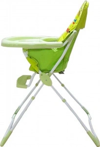 Scaun-de-masa-copii-si-bebe-Baby-Care-CH-pliabil-centura-de-siguranta-sezut-comfortabil-masuta-detasabila-model-Prietenii-din-Padure-Verde_2