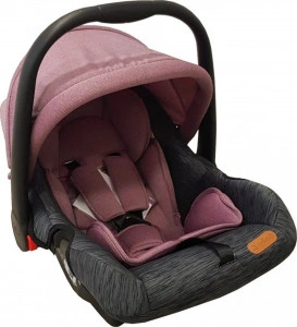 Scoica auto pentru bebelusi Baby Care™ PRO , Cos auto, Maner reglabil, Captuseala comfortabila, Omologare R-129 i-Size, Sistem de prindere in 5 puncte, Maximum 13 kilograme, Mov cu Gri