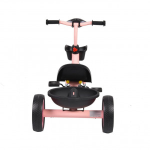 Tricicleta-cu-pedale-NOVOKIDS-Hawk-Trike-Cu-melodii-si-lumini-Doua-cosulete-pentru-jucarii-Max-25-kg-Roti-din-cauciuc-EVA-Cadru-metalic-Far-luminos-Roz_2
