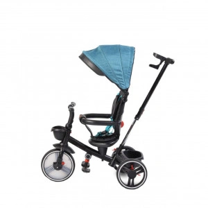 Tricicleta-pliabila-cu-copertina-NOVOKIDS-Classico-Trike-Pedale-si-maner-pentru-parinti-Scaun-reversibil-cu-rotire-360-grade-Functie-Free-Wheel-Cadru-metalic-Albastru-Turquoise_1