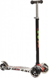 Trotineta-copii-cu-roti-luminoase-NOVOKIDS-Street-Challenger-3-roti-maner-reglabil-pe-inaltime-maxim-40-kg-roti-silicon-frana-picior-design-modern-Graffiti_1
