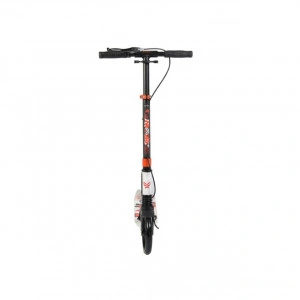 Trotineta-din-aluminiu-NOVOKIDS-Spooky-Scooter-Frana-de-mana-Max.100-kg-Super-Brake-Maner-reglabil-pe-inaltime-Diametru-roata-200-mm-Alb