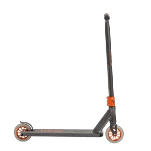 Trotineta Freestyle NOVOKIDS™ Rebel Stunter PRO, Maner 67 cm latime, Max 100 kg, Frana picior, Cadru si roti aluminiu, Diametru roata 120 mm, Negru - Img 2