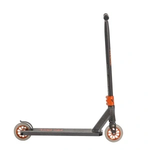 Trotineta Freestyle NOVOKIDS™ Rebel Stunter PRO, Maner 67 cm latime, Max 100 kg, Frana picior, Cadru si roti aluminiu, Diametru roata 120 mm, Negru - Img 2
